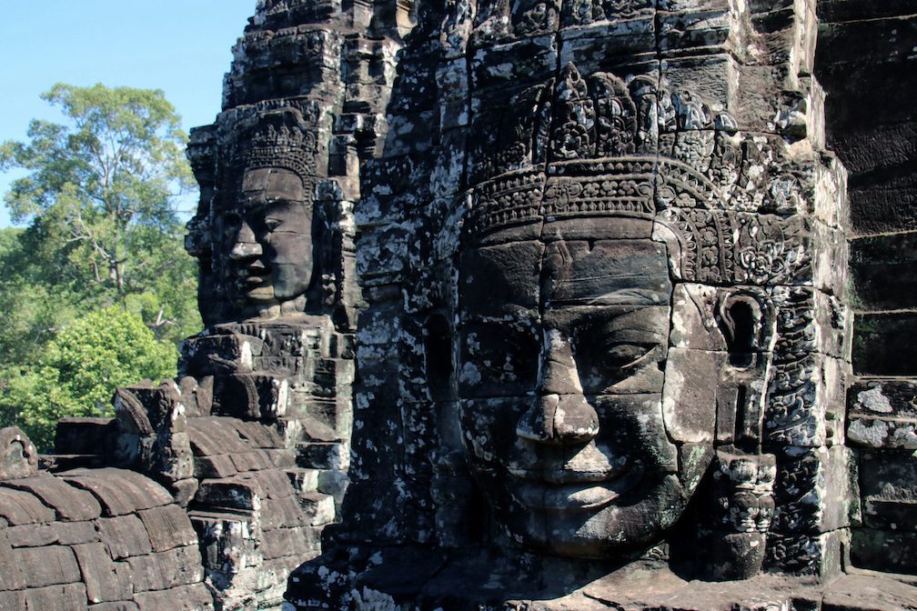Bayon Temple face tower Bayon Temple face tower